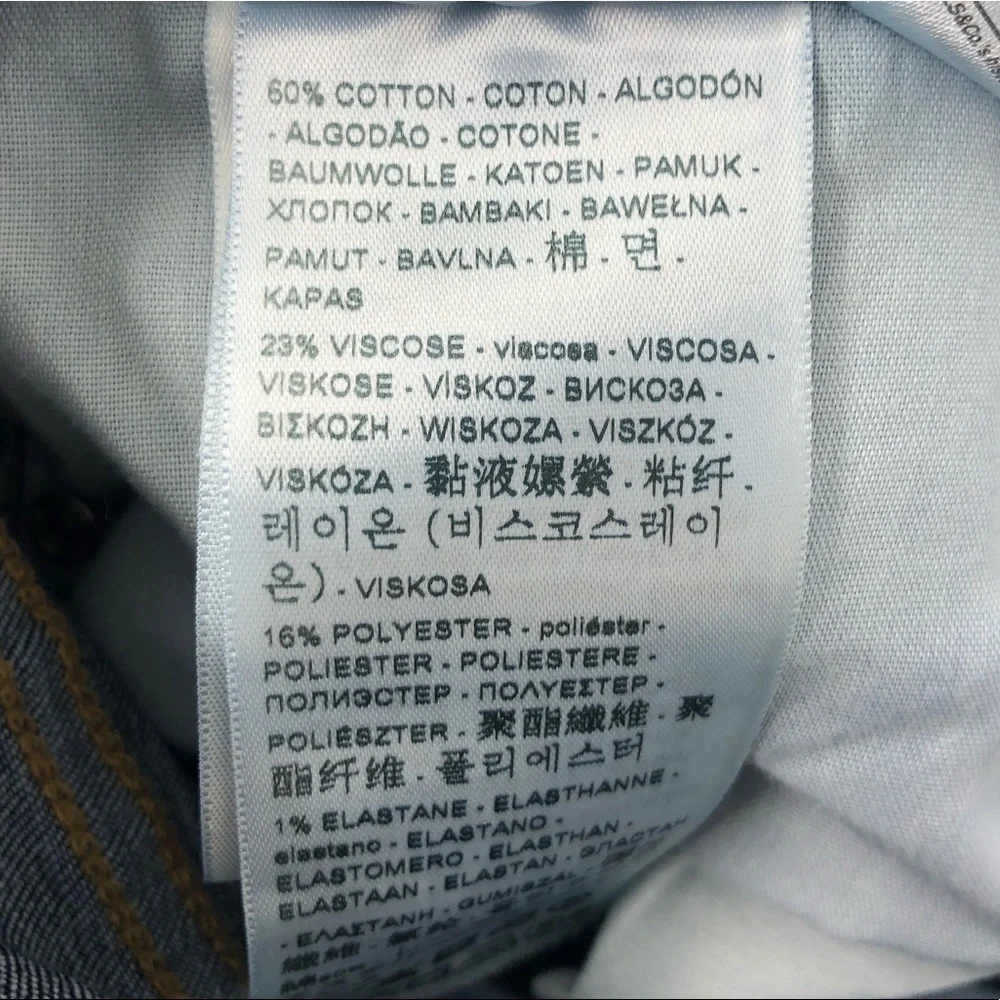 Levi’s Classic Straight Jeans Pants Blue Denim Stretch Modern Size 31 Short - Picture 7 of 13